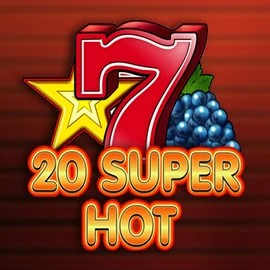 20 Super Hot online game logo by Amusnet Interactive on duff-spin-casino.uk