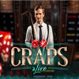 Live Craps online game logo by Evolution on duff-spin-casino.uk